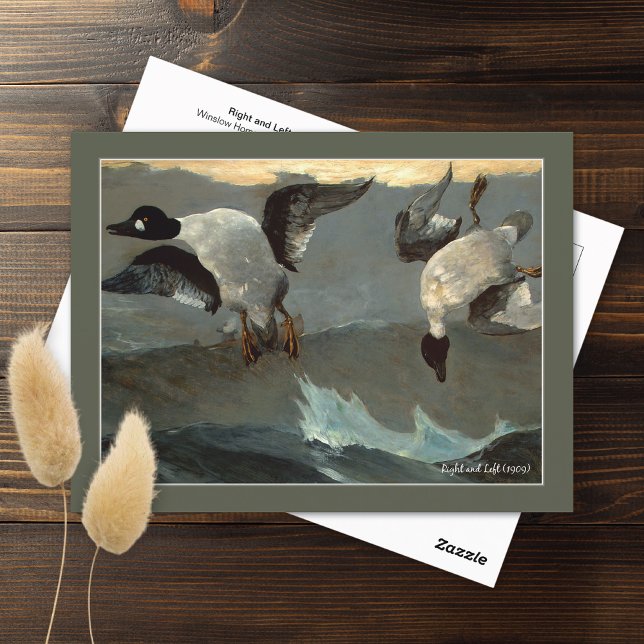 Carte Postale Right Left Oies Winslow Homer (Créateur téléchargé)