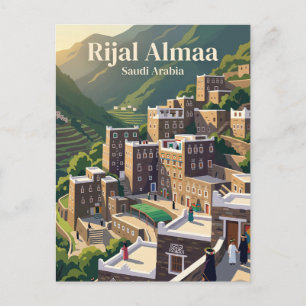 Carte Postale Rijal Almaa Arabie Saoudite