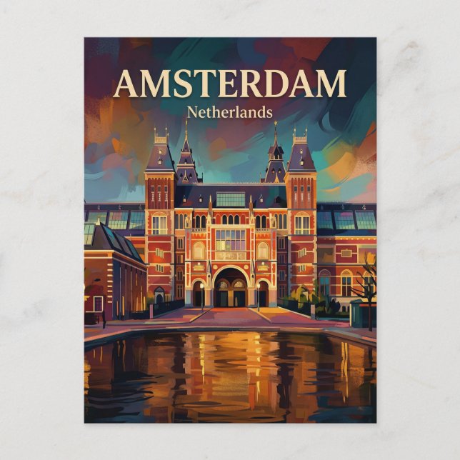 Carte Postale Rijksmuseum Pays-Bas (Devant)