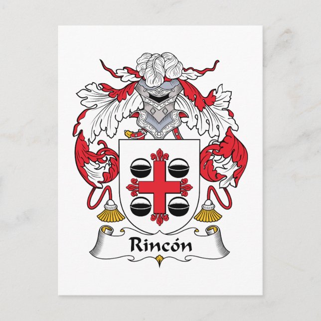Carte Postale Rincon Family Crest (Devant)