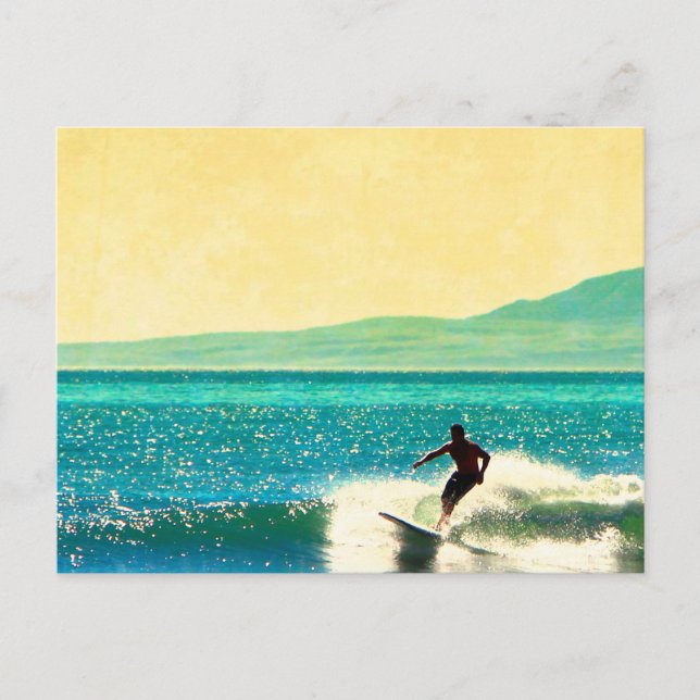 Carte Postale Rincon Surfer (Devant)