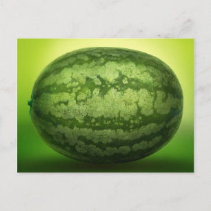 Carte Postale Rind vert Abstrait d'une pastèque