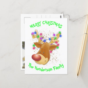 Carte Postale Rinder dans les lumières personnalisées