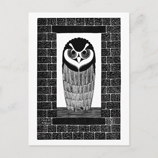 Carte Postale Ringuil (Owl) (1914) - Samuel Jessurun de Mesquita (Devant)