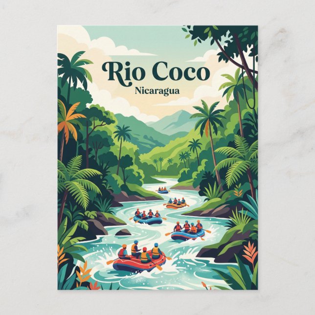 Carte Postale Rio Coco, Nicaragua (Devant)