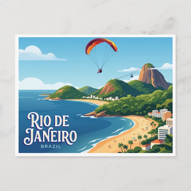 Carte Postale Rio de Janeiro, Brésil (Devant)