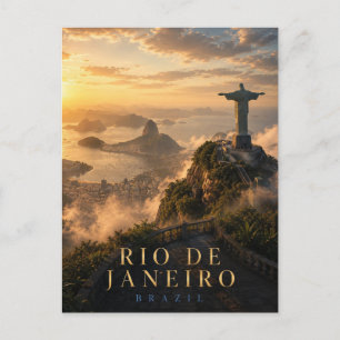 Carte Postale Rio de Janeiro Brésil Christ le Rédempteur REALMS