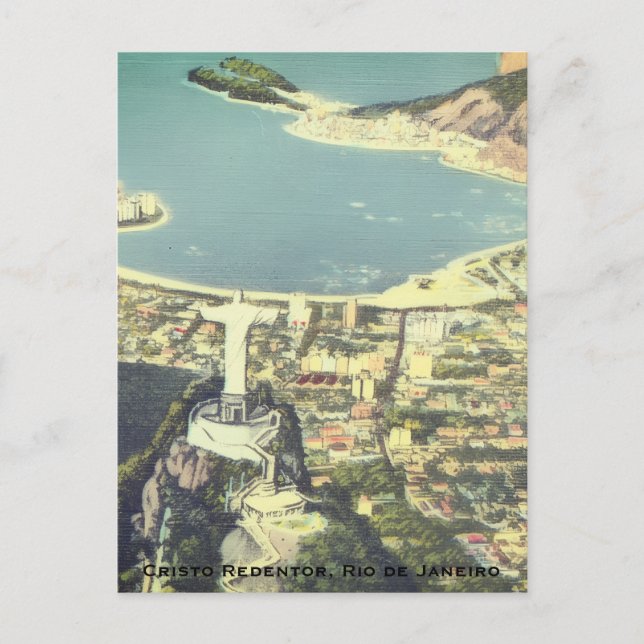 Carte Postale Rio de Janeiro, Brésil (Christ Rédempteur) (Devant)