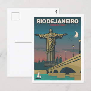 Carte Postale Rio de Janeiro Brésil Damas célèbre lieu de voyage