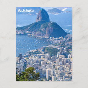 Carte Postale Rio de Janeiro, Brésil Pain de Sucre / Ville View