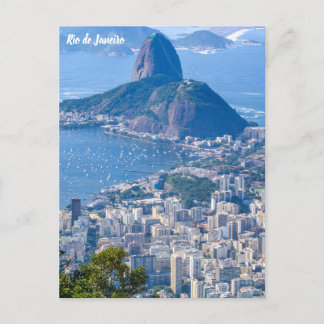 Carte Postale Rio de Janeiro, Brésil Pain de Sucre / Ville View