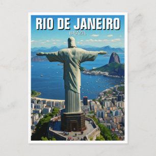 Carte Postale Rio de Janeiro Christ rédempteur