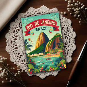 Carte Postale Rio de Janeiro : Couleurs vibrantes du Brésil
