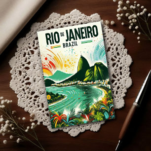 Carte Postale Rio de Janeiro : Couleurs vibrantes du Brésil