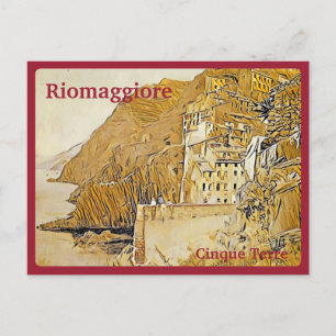 Carte Postale RIOMAGGIORE - 1895 Peinture Signorini