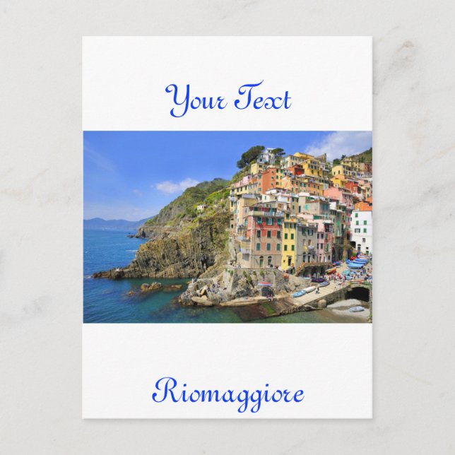 Carte Postale Riomaggiore, Cinqueterre (Devant)