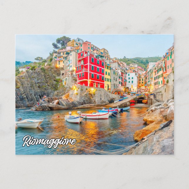 Carte Postale Riomaggiore, Italie (Devant)