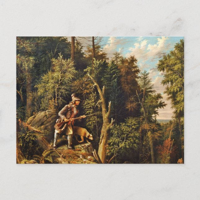 Carte Postale Rip Van Winkle avec Sa Hound (Devant)