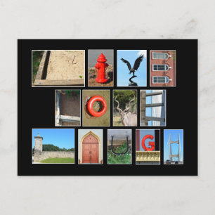 Carte Postale RIRE D'AMOUR VIVANT Expliqué avec des lettres d'im