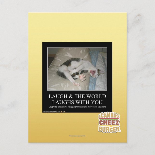 Carte Postale Rire & Le Monde Rire Avec Vous (Devant)