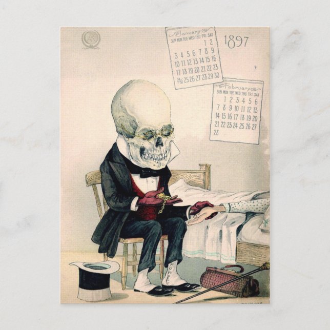 Carte Postale Rites Dernières squelettiques (Devant)