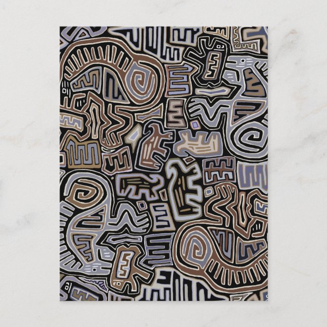 Carte Postale Rituel des esprits du serpent Peyotl chamanique (Devant)