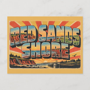 Carte Postale Rivage des Sables Rouges ÎPE Rivages Rouges Terres