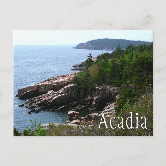 Carte Postale Rive du parc national Acadia, Maine (Devant)