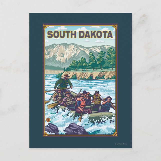 Carte Postale River RaftingSouth Dakota (Devant)
