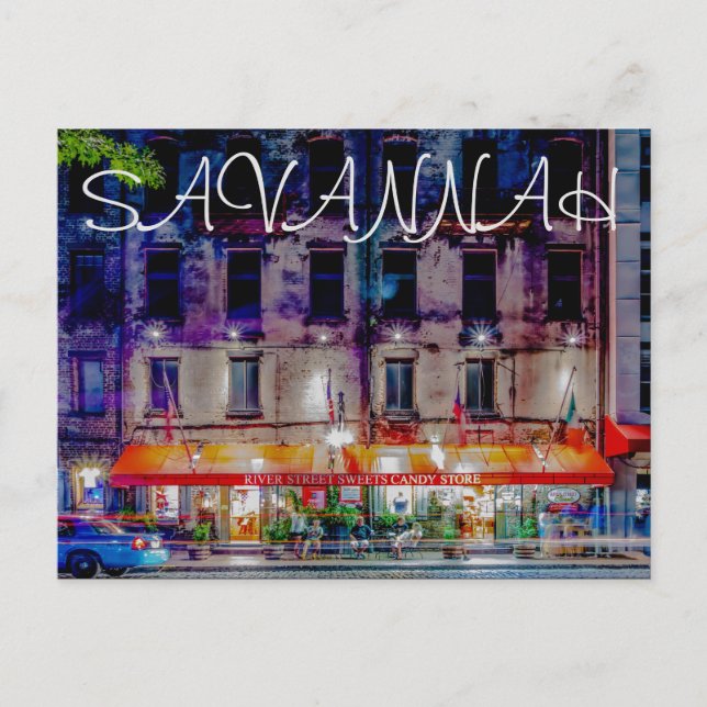 Carte Postale river street sweats magasin de bonbons (Devant)