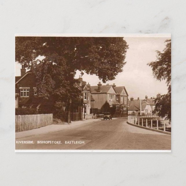 Carte Postale Riverside - Bishopstoke - Eastleigh - Hampshire (Devant)