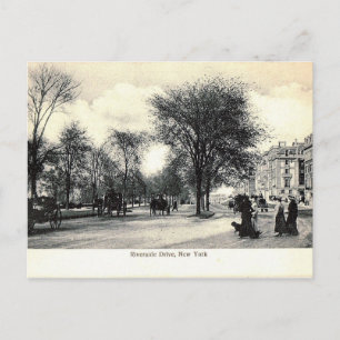 Carte Postale Riverside Dr. 105th St, New York City Vintage