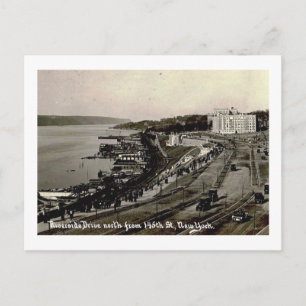Carte Postale Riverside Dr, au 145th St., New York City Vintage
