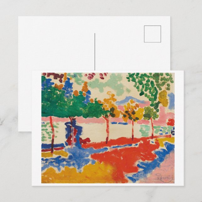 Carte Postale Rives de la rivière | Andre Derain | (Devant / Derrière)