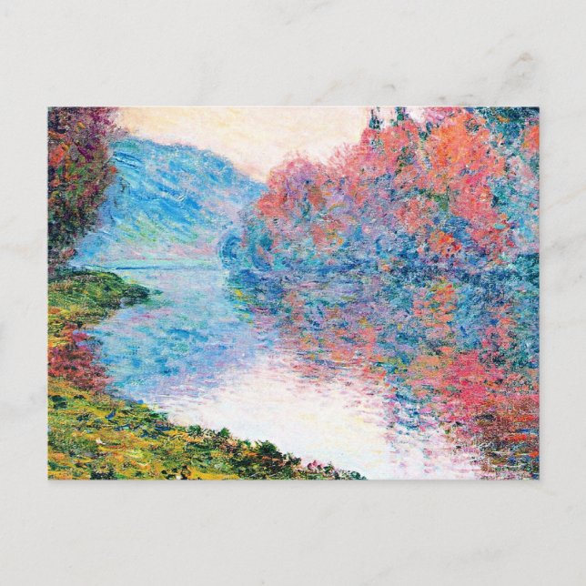 Carte Postale Rives de la Seine à Jenfosse (Devant)