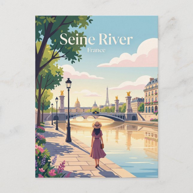 Carte Postale Rives de la Seine France (Devant)