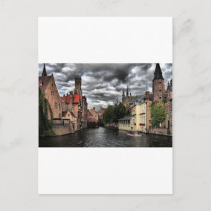 Carte Postale Rivière à Bruges City, Belguim