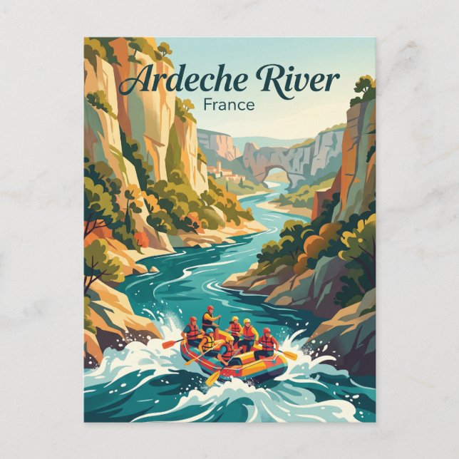 Carte Postale Rivière Ardèche France (Devant)