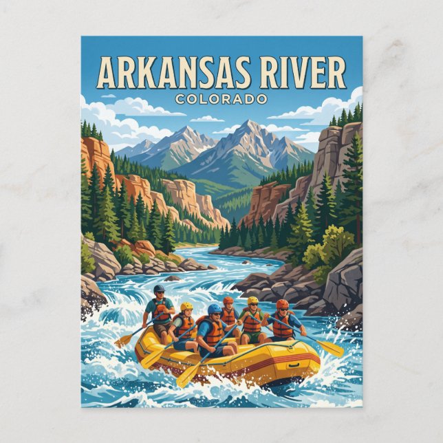 Carte Postale Rivière Arkansas Colorado (Devant)