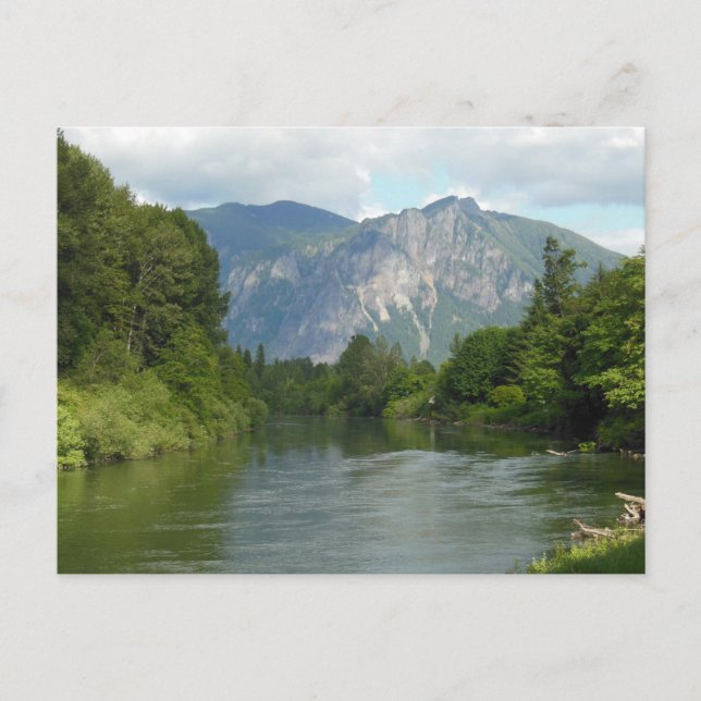 Carte Postale Rivière au pied du mont Si (Devant)