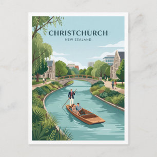 Carte Postale Rivière Avon à Oxford Terrace Christchurch
