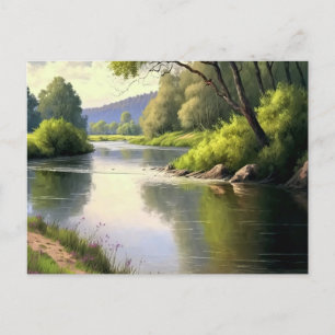 Carte Postale Rivière de l'Aquarelle en été