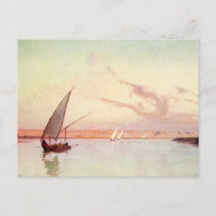 Carte Postale Rivière du Nil vintage Mer Océan Voilier Talbot Ke
