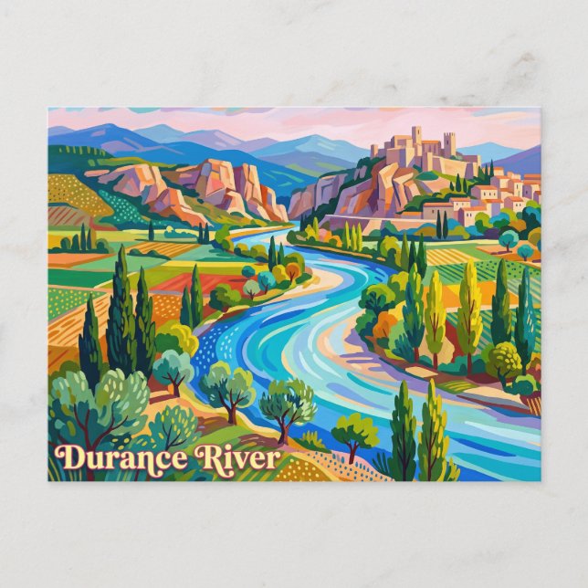 Carte Postale Rivière Durance France (Devant)