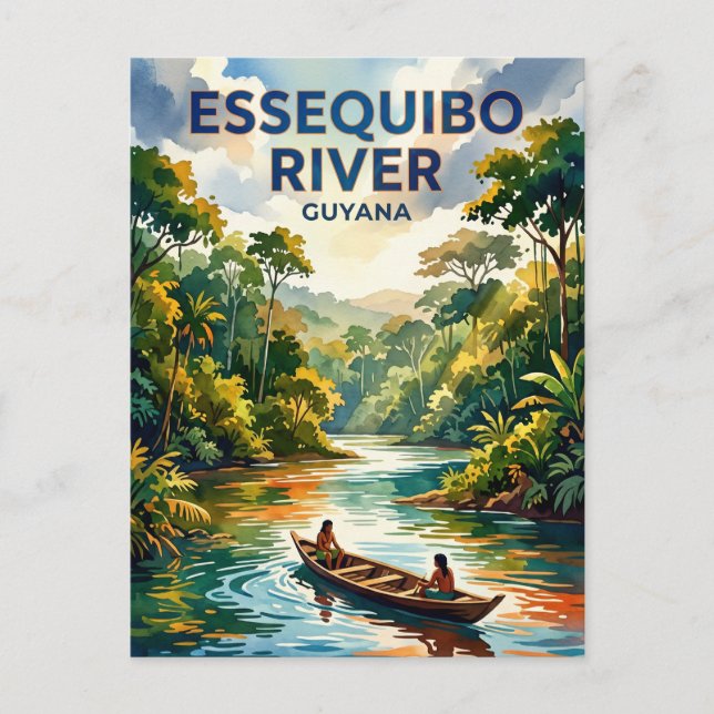 Carte Postale Rivière Essequibo Guyana (Devant)