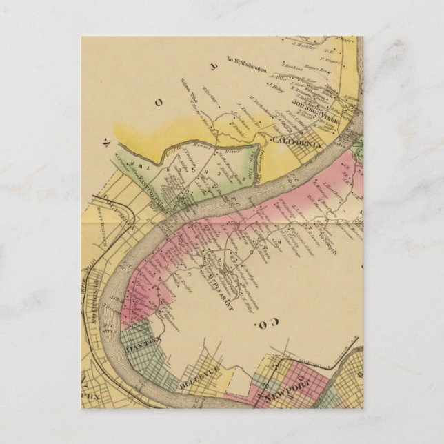 Carte Postale Rivière et vallée de l'Ohio supérieur (Devant)