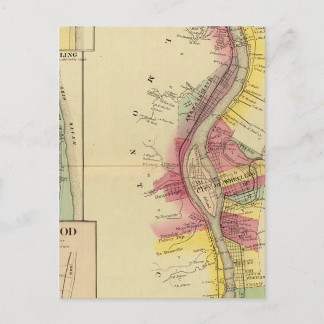 Carte Postale Rivière et vallée de l'Ohio supérieur 5 (Devant)