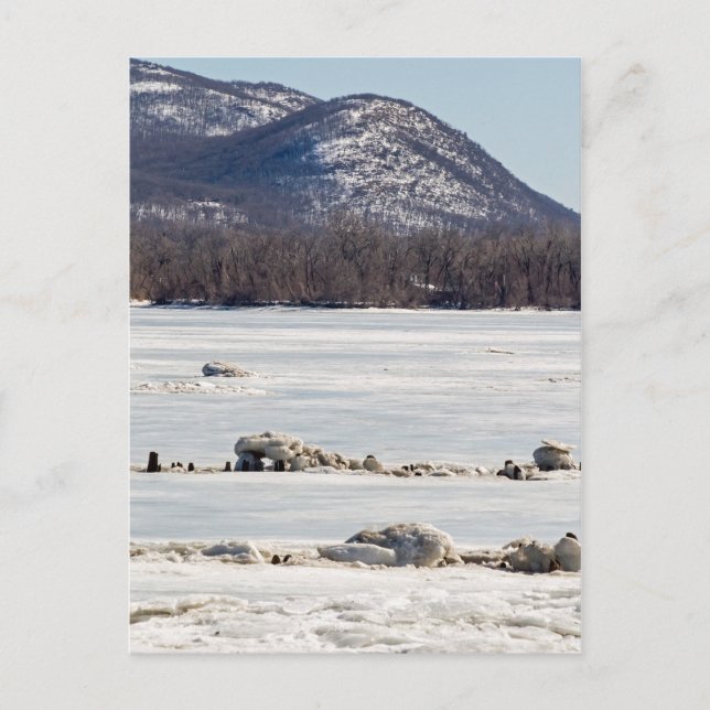 Carte Postale Rivière gelée (Devant)