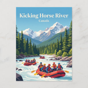 Carte Postale Rivière Kicking Horse Colombie-Britannique Canada