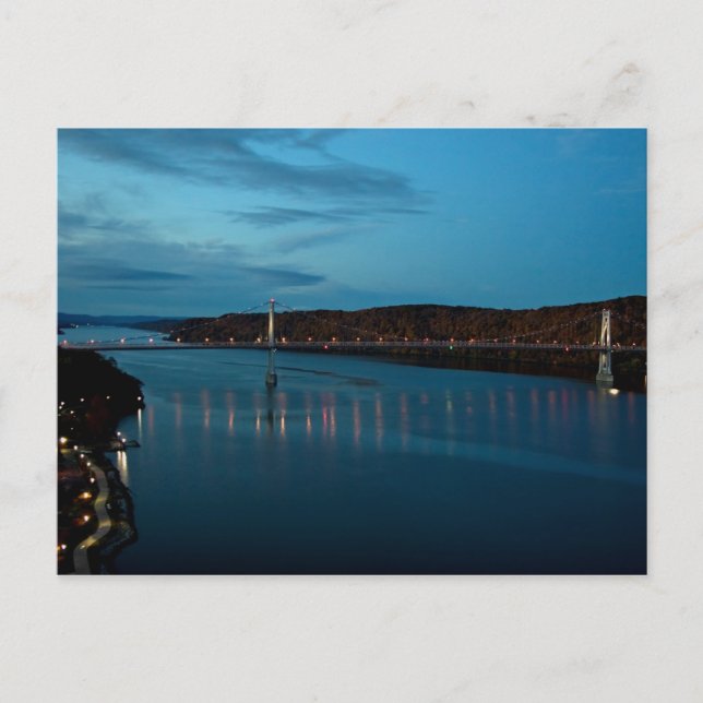 Carte Postale Rivière La Nuit (Devant)